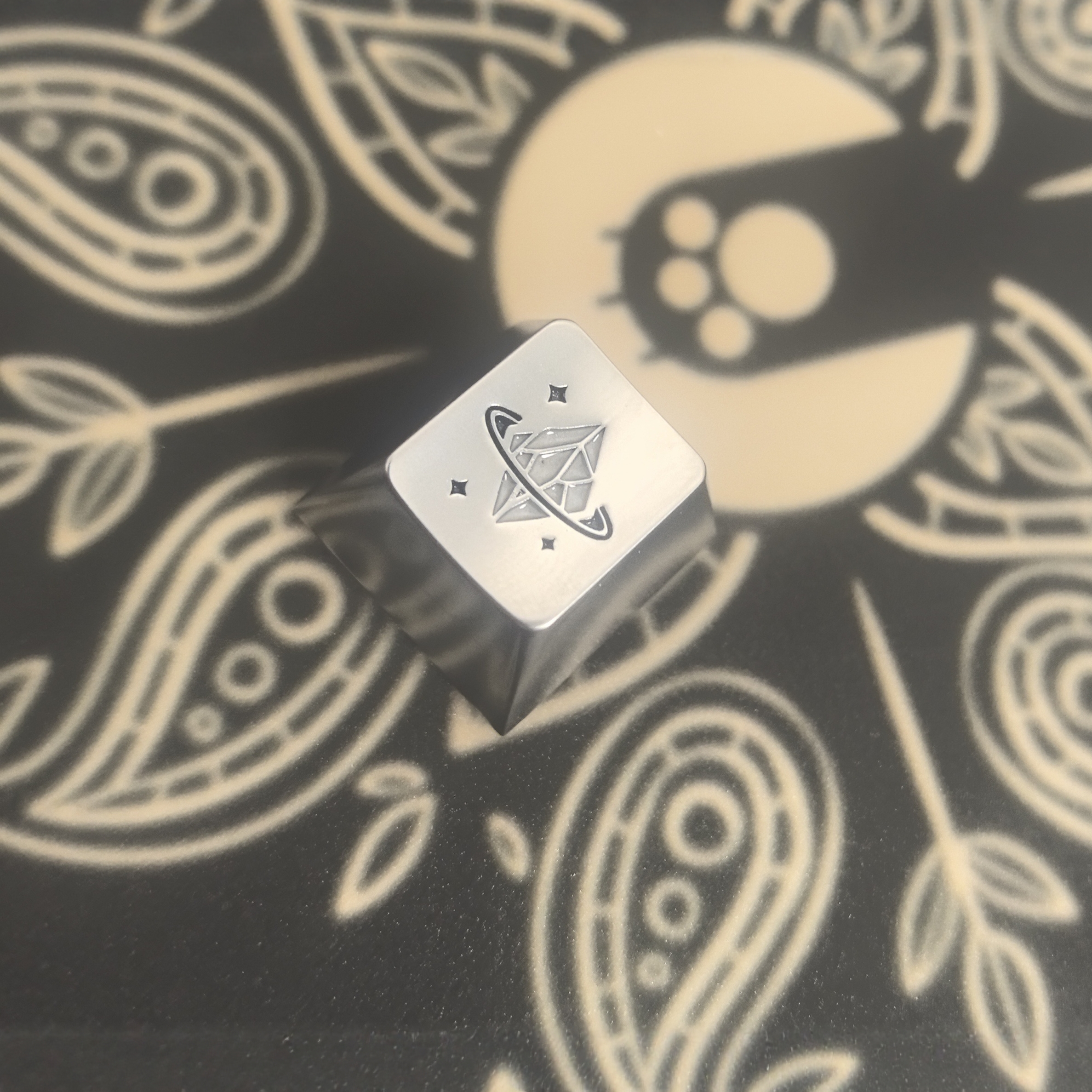 边界外设秘银金属键帽 R4原厂高度，绿色为夜光后绿色