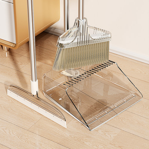 高颜值扫把簸箕组合套装家用2025新款扫帚簸箕折叠不粘头发垃圾铲