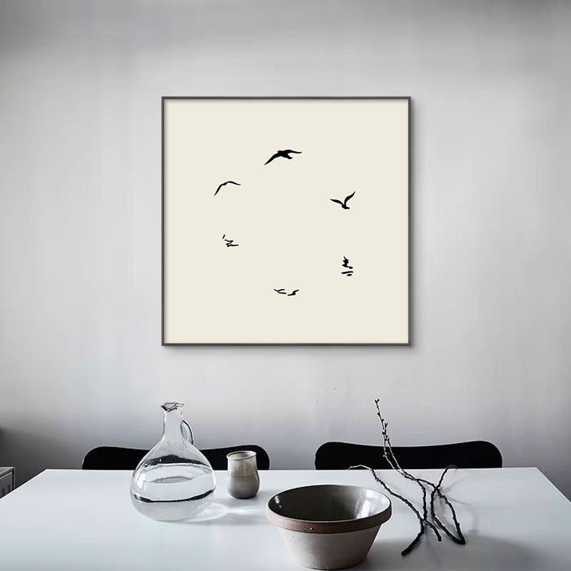 抽象燕归来客厅沙发背景墙装饰画卧室床头画餐厅玄关飞鸟挂画摆台图片