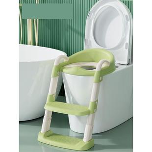 男小孩女宝宝专用厕所辅助垫架阶梯踩脚蹬坐便器圈 儿童马桶楼梯式
