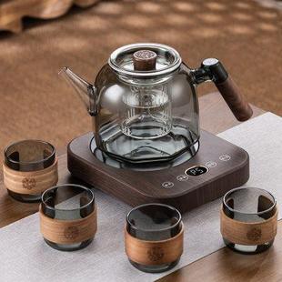 煮茶器养生壶茶具家用小型电陶炉煮茶炉泡茶器 兴梵高硼硅玻璃新款