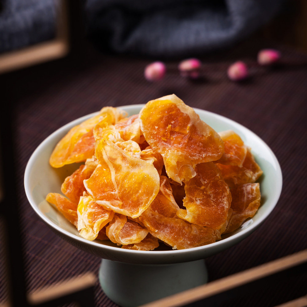 季小野橘子干即食干金蜜桔果脯湖南浏阳土特产办公室解馋零食小吃