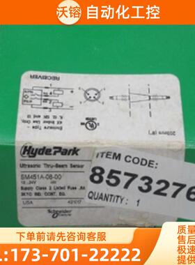 *现货销售*全新HydePark超声波传感器SM450A-08-00 【议价】