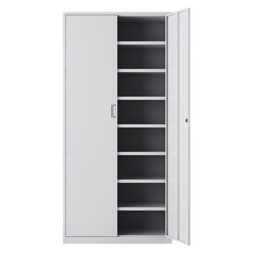 二斗带抽屉通玻移门办公室文件柜铁皮柜财务凭证柜资料档案收纳柜