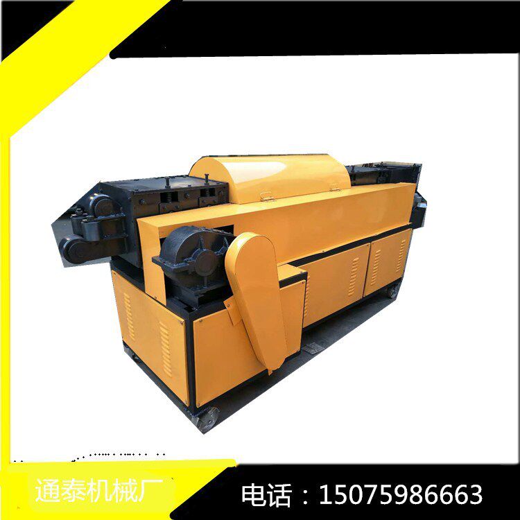 建筑专用多功能脚手架钢管调直机 双曲线钢管除锈喷漆一体机