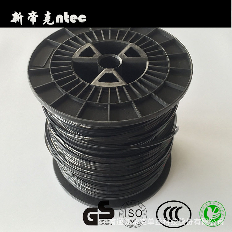 黑色方形3.0mm割草线尼龙打草绳5LB2.265kg轴装