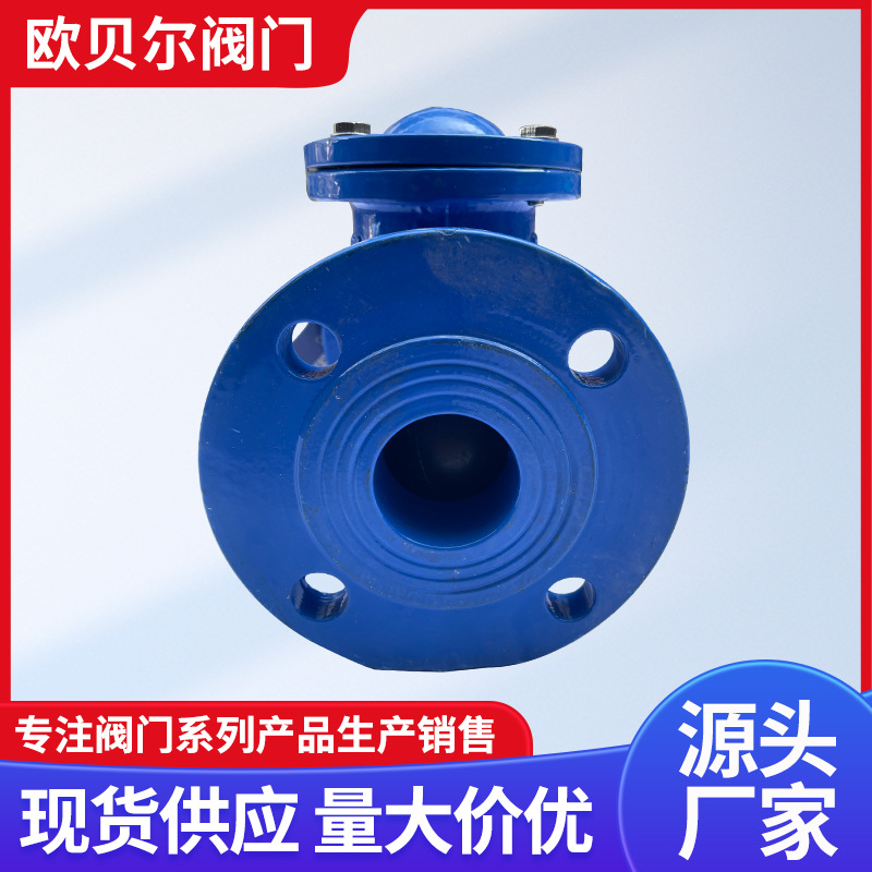 HQ41X球形止回阀批发球墨铸铁法兰止回阀 滑道滚球式止回阀