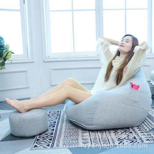 棉麻懒人沙发豆袋布套可拆洗内胆沙发豆袋民宿家居休闲懒人豆袋