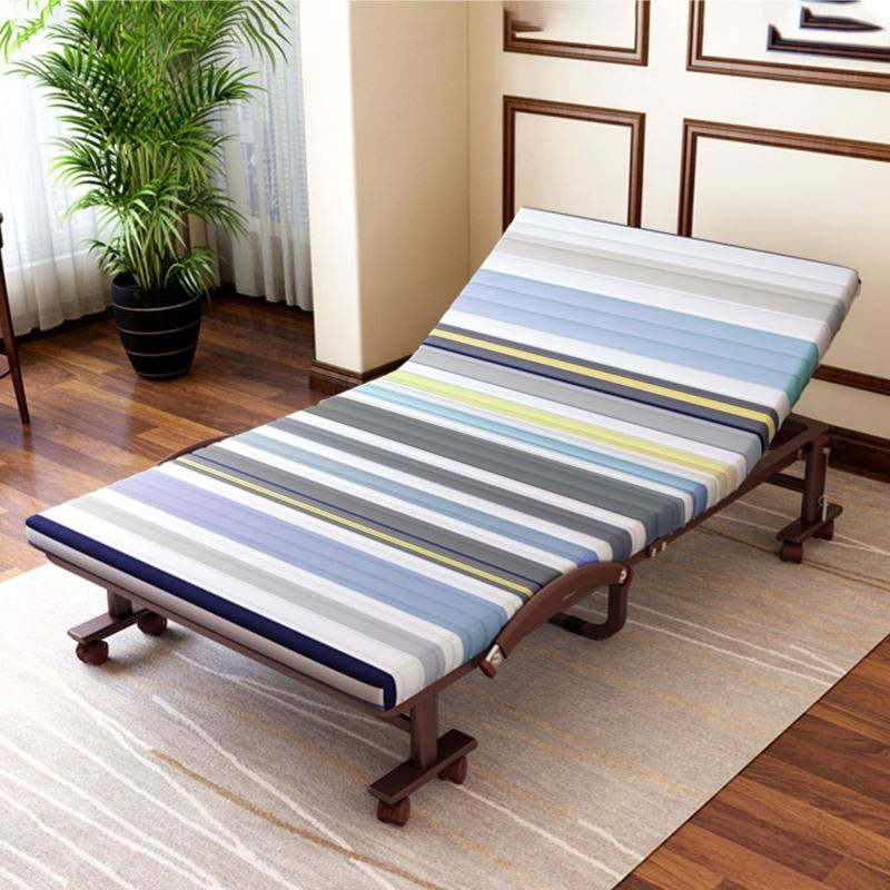 棕垫 出口折叠床 单人双人1米2办公室午休午睡儿童保姆陪护床