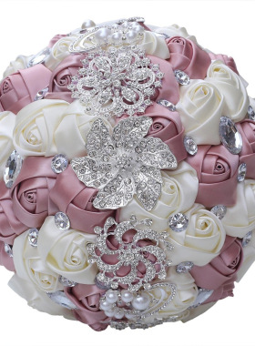 水钻新娘结婚手捧花束结婚装饰婚庆用品厂家直销批发 好货源W228F
