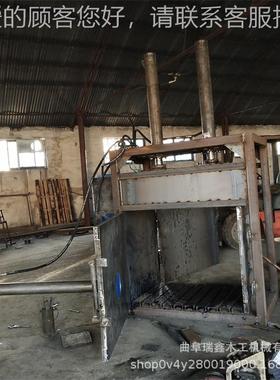 液压打机包塑瓶废料品RIX废两料相电立式小型废纸打包机