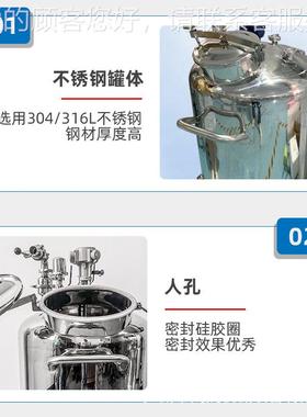 罐HMHM-CG-50储CG-500不-锈钢储罐量常温常压液体乳液储运设备容5