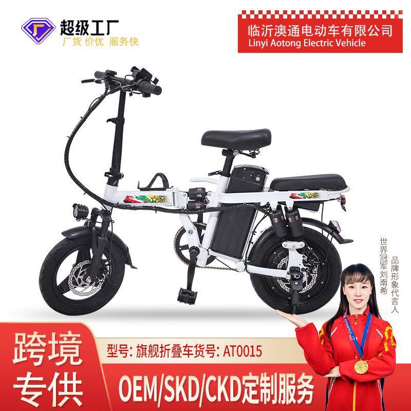 拉车套罩厂家14寸双人成人折叠电动自行车电瓶车长续航跨境成人通