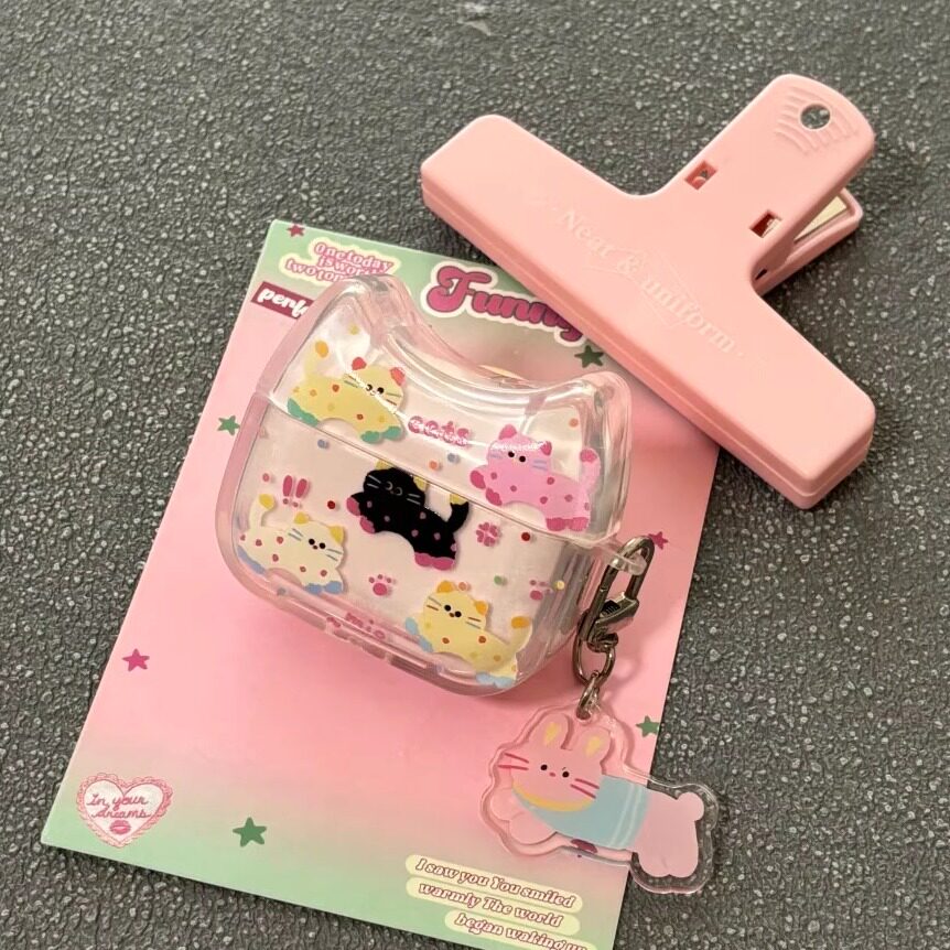可爱猫咪ins风苹果耳机壳