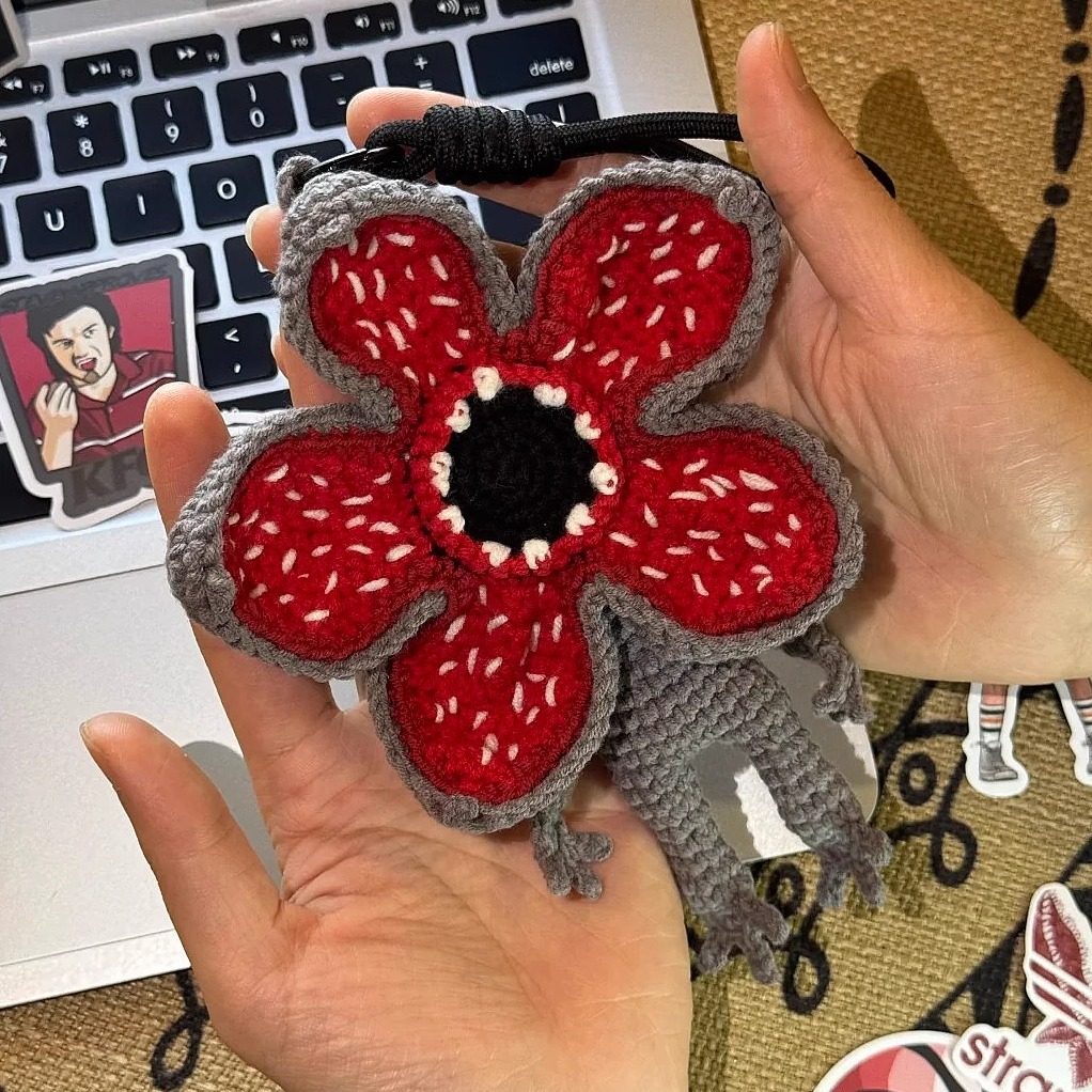 【成品】怪奇物语食人花达达桌面摆件周边手工编织玩偶挂件装饰,家居饰品,桌面摆件,淘宝优惠券,粉丝福利购,淘宝优惠卷