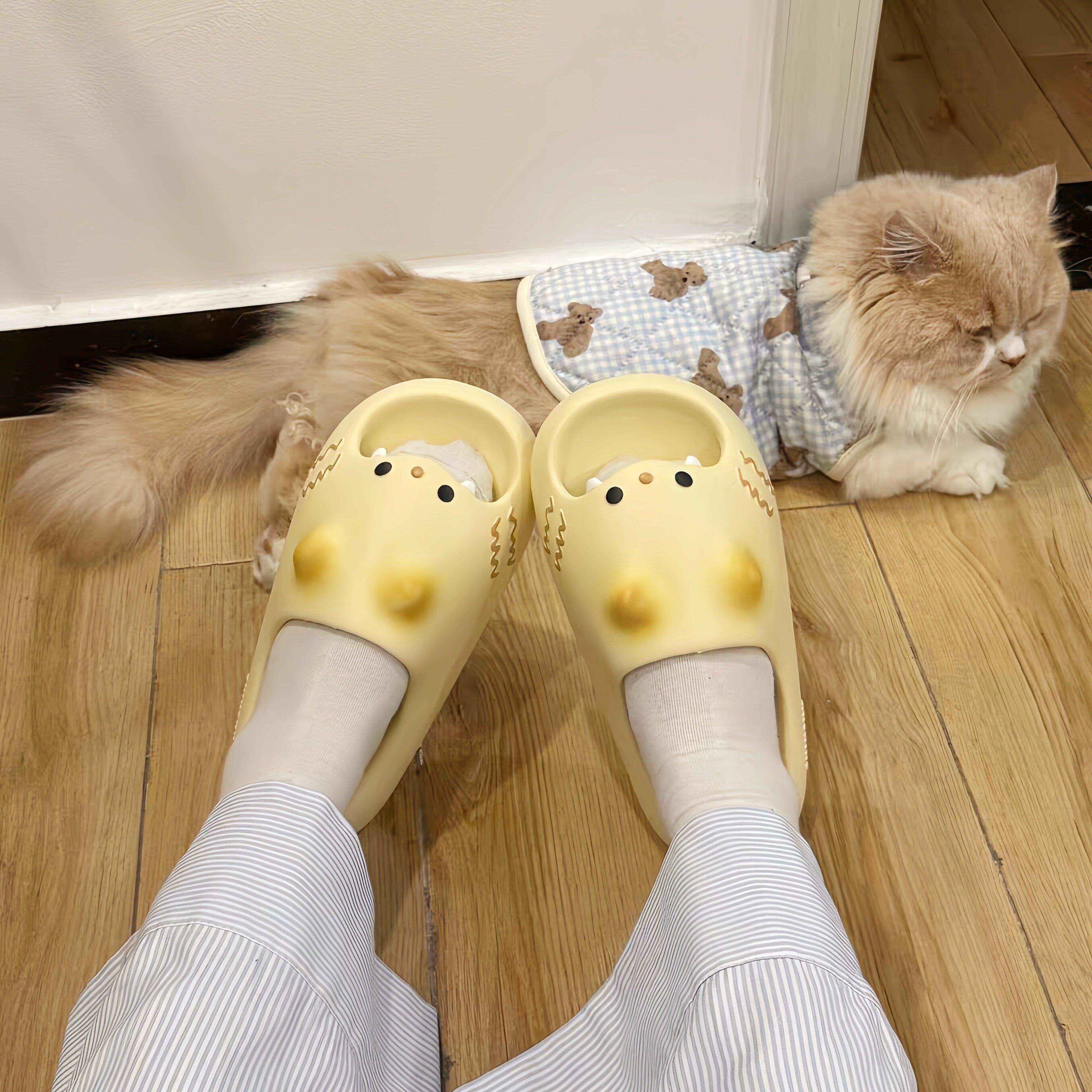 步步EVA生猫女生凉猫爪防滑高颜值!2026新款脚印拖拖鞋拖鞋猫咪