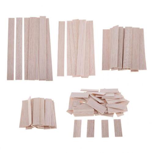 Rectangular Balsa Wood  Wooden Dowel Rod for Kids木质道钉杆