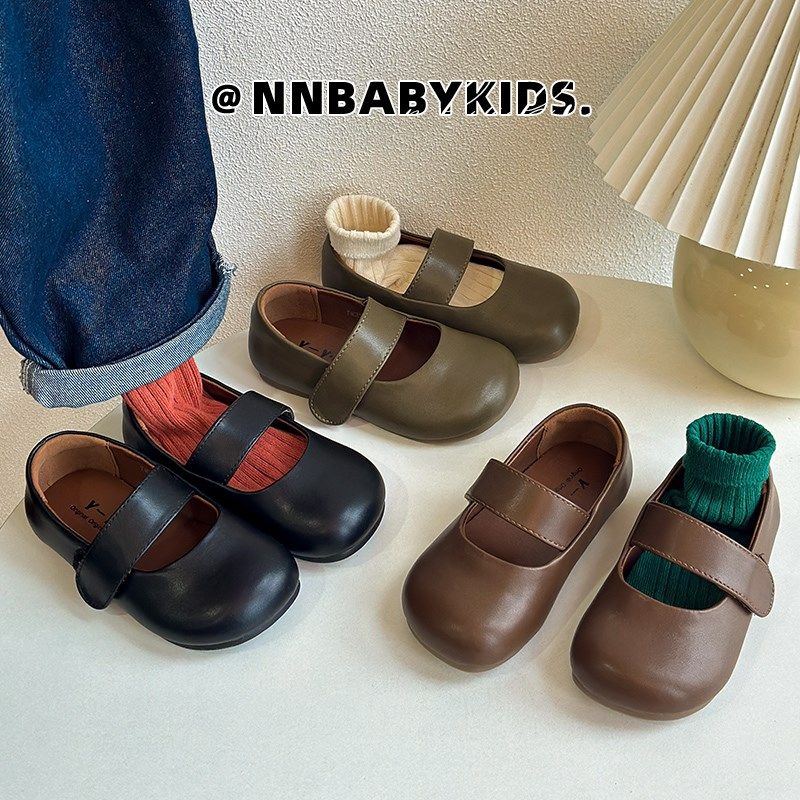 韩版儿童皮鞋春秋新款女童复古公主鞋洋气浅口单鞋软底宝宝豆豆鞋,童鞋/婴儿鞋/亲子鞋,皮鞋,淘宝优惠券,粉丝福利购,淘宝优惠卷