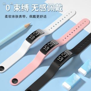 电子手表女款学生只看时间智能初中防水小学生男运动手环儿童女孩
