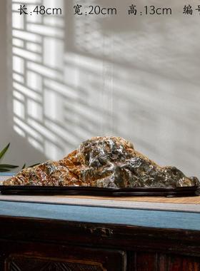 求珍悟石九龙壁山形石假山玄关新中式造型石新品原石观赏石摆件