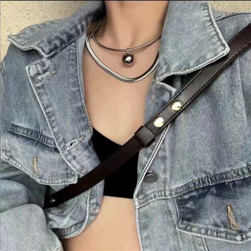 2mm蛇骨 项圈锁骨炼女颈带短款脖炼 炼 颈炼 炼