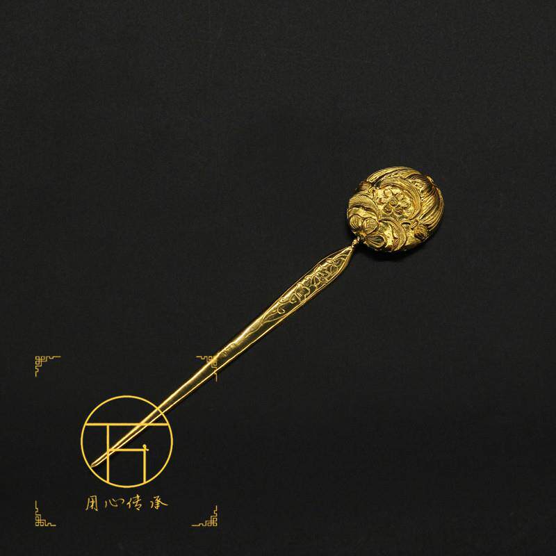 宋代发簪 汉服首饰 古装造型头饰 复原古代金银器 银发簪 古法金