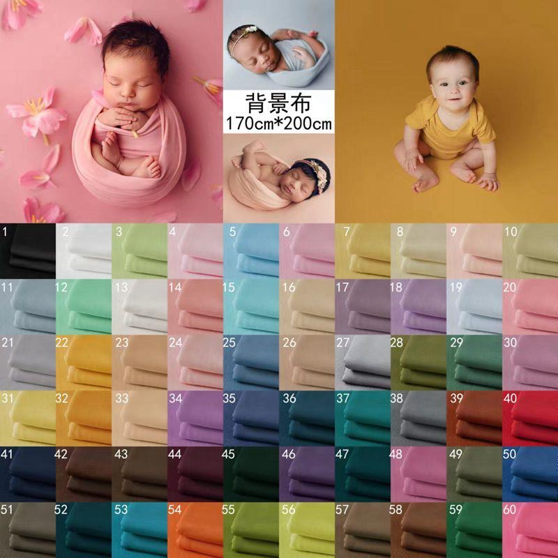 满月婴儿拍照道具新生的儿摄影背景布黑色吸光布影楼帽子裹布主题