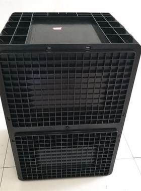 置塑料周转箱eu33头s源防静电厂周转箱电子产品黑色家放46