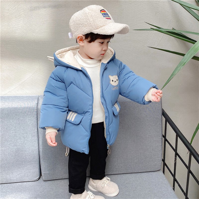 1男童2卡通棉服冬装外套2023新款3-4岁5儿童羽绒棉衣宝宝冬季加厚