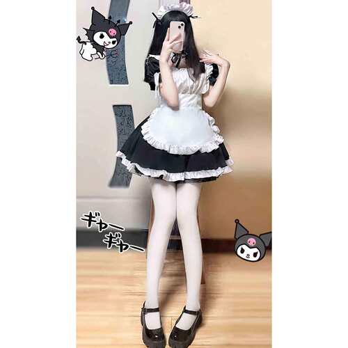 女仆装短裙可外穿cos工作服连衣裙萝莉塔套装二次元服装大码日常