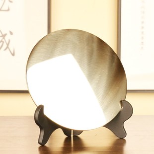 纯铜正品 加厚十二生肖古铜镜大号桌面摆件纯黄铜结婚用化妆镜仿古