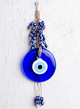 恶魔之眼挂饰Evil Eyes蓝眼睛挂件土耳其蓝色玻璃壁挂墙面装饰