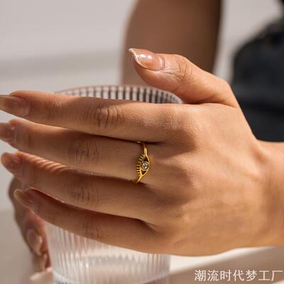 土耳其风格恶魔之眼戒指