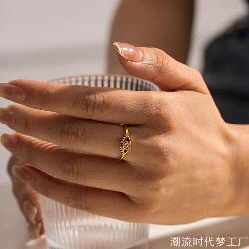 土耳其风格恶魔之眼戒指
