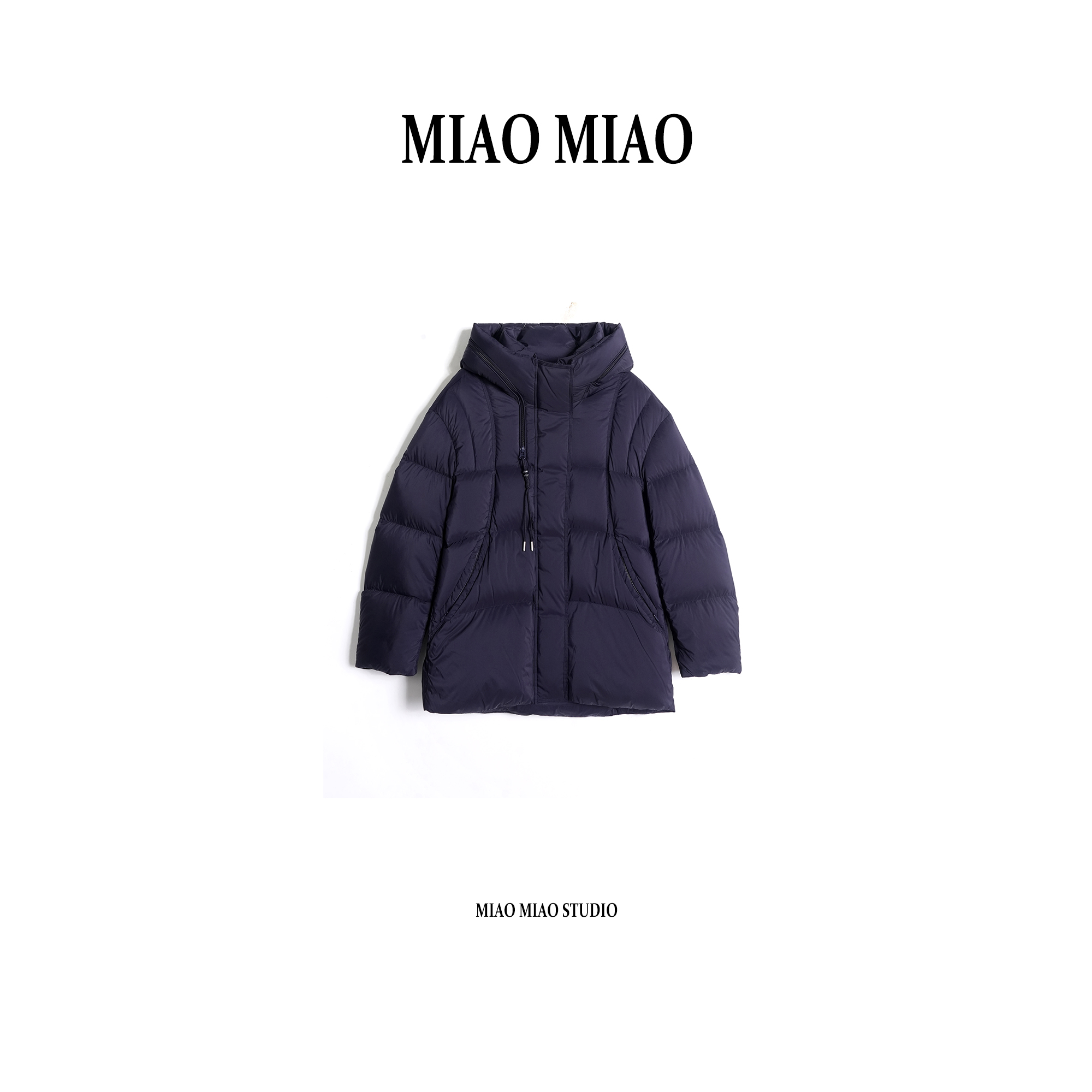 【听沅】徐淼淼冬季穿搭波兰进口95白鹅绒休闲保暖鹅绒服XU1758