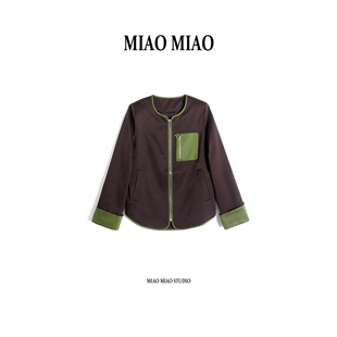 【芙华】徐淼淼早春上新莨绸桑蚕丝国风重缎香云纱上衣外套R1856