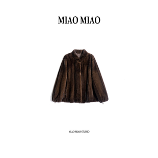 徐淼淼芬兰sagafurs皇冠级短二小母貂本色貂皮草VZ1369 信瑶尘