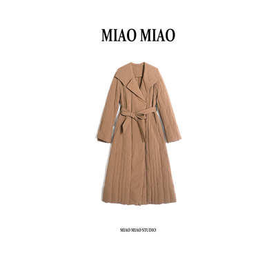 【舒尧】徐淼淼新款保暖90三星白鹅绒时尚长款保暖鹅绒服VD1777