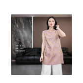 K2051 徐淼淼春夏100桑蚕丝色织老机器织手工双宫绸直筒裤 盛夏