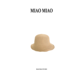 「南法老钱」圆顶夏季 徐淼淼 空气感天然遮阳帽MS2082 南悦