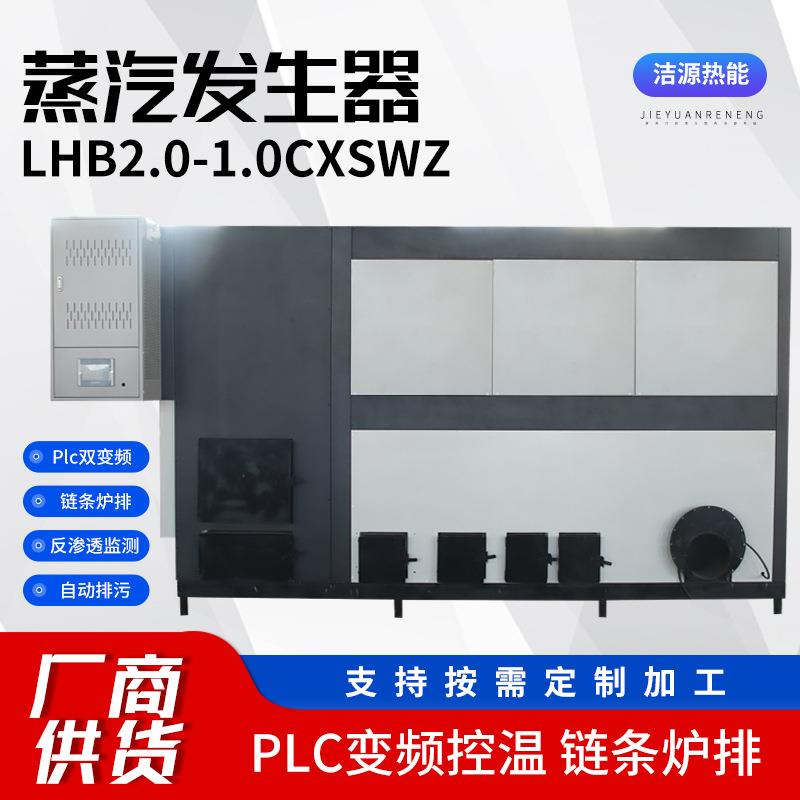 2吨生物质蒸汽发生器商用plc双变频自动排污反渗透蒸煮炉排厂家