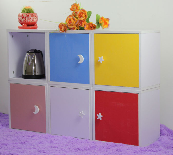 美客佳韩式储物柜收纳柜自由组合书柜小柜子厂家销售