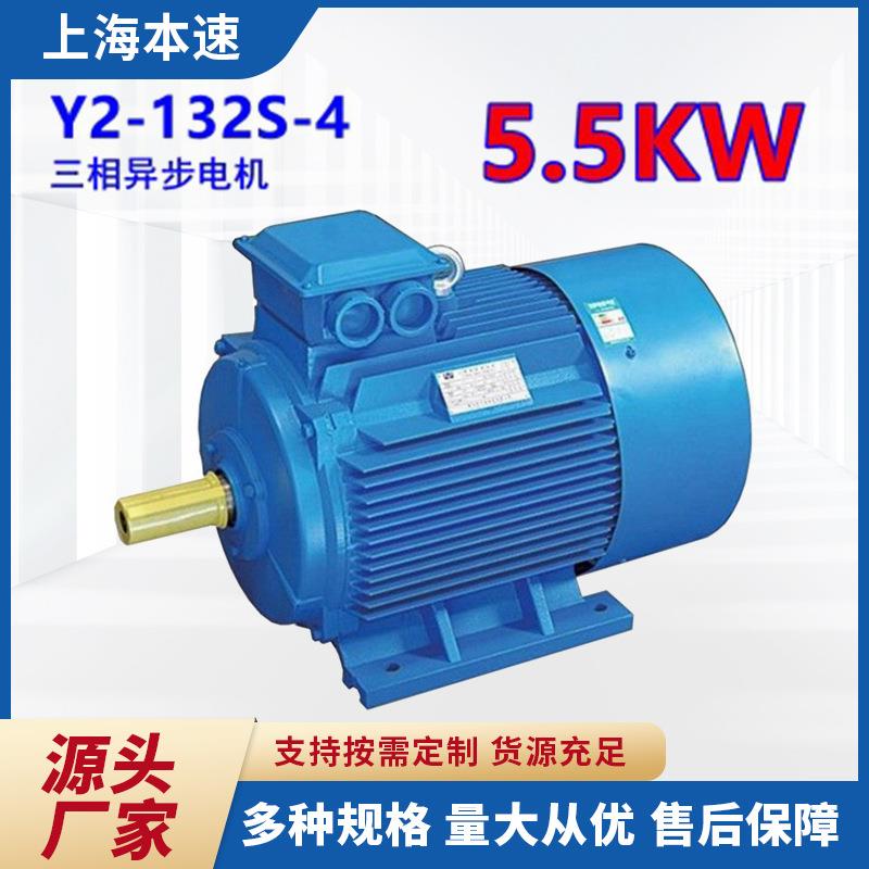 交流电动机Y2系列三相异步电动机Y2-132S-45.5W4极交流电动机