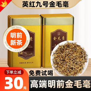 【2025明前新茶】英红九号金毛毫特级英德红茶广东特产茶叶春茶