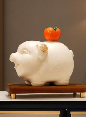 爆款新中式诸事顺利摆件陶瓷创意高档家居酒柜装饰乔迁新居礼品