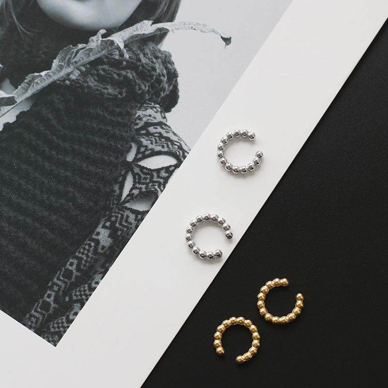 爆款ED115珠珠几何百搭无耳洞耳夹耳饰小饰品情侣款钛钢镀18K金保,饰品/流行首饰/时尚饰品新,耳夹,淘宝优惠券,粉丝福利购,淘宝优惠卷