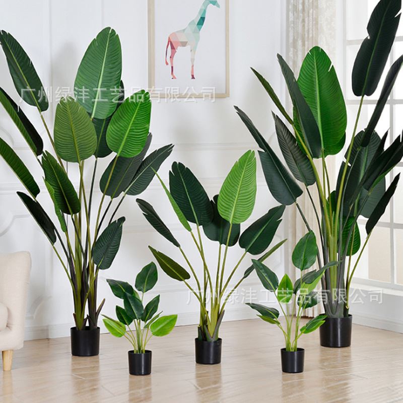 仿真旅人蕉盆景北欧大型美人蕉龟背竹仿真琴叶榕客厅绿植盆栽
