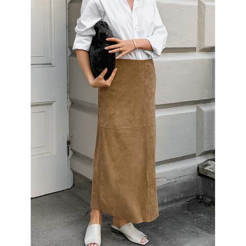 womenclothes麂皮绒半身