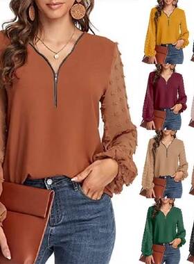 S-2XL Plus size Blouse Women Casual Top Loose ladies Shirts