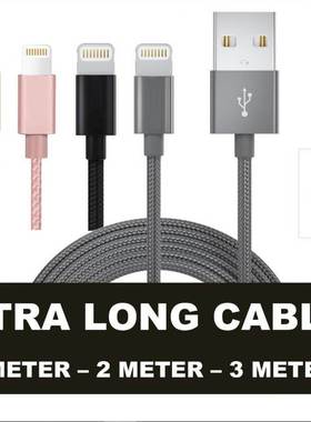 1M 2M 3M Braided Lightning Charger Cable iphone pro max 13